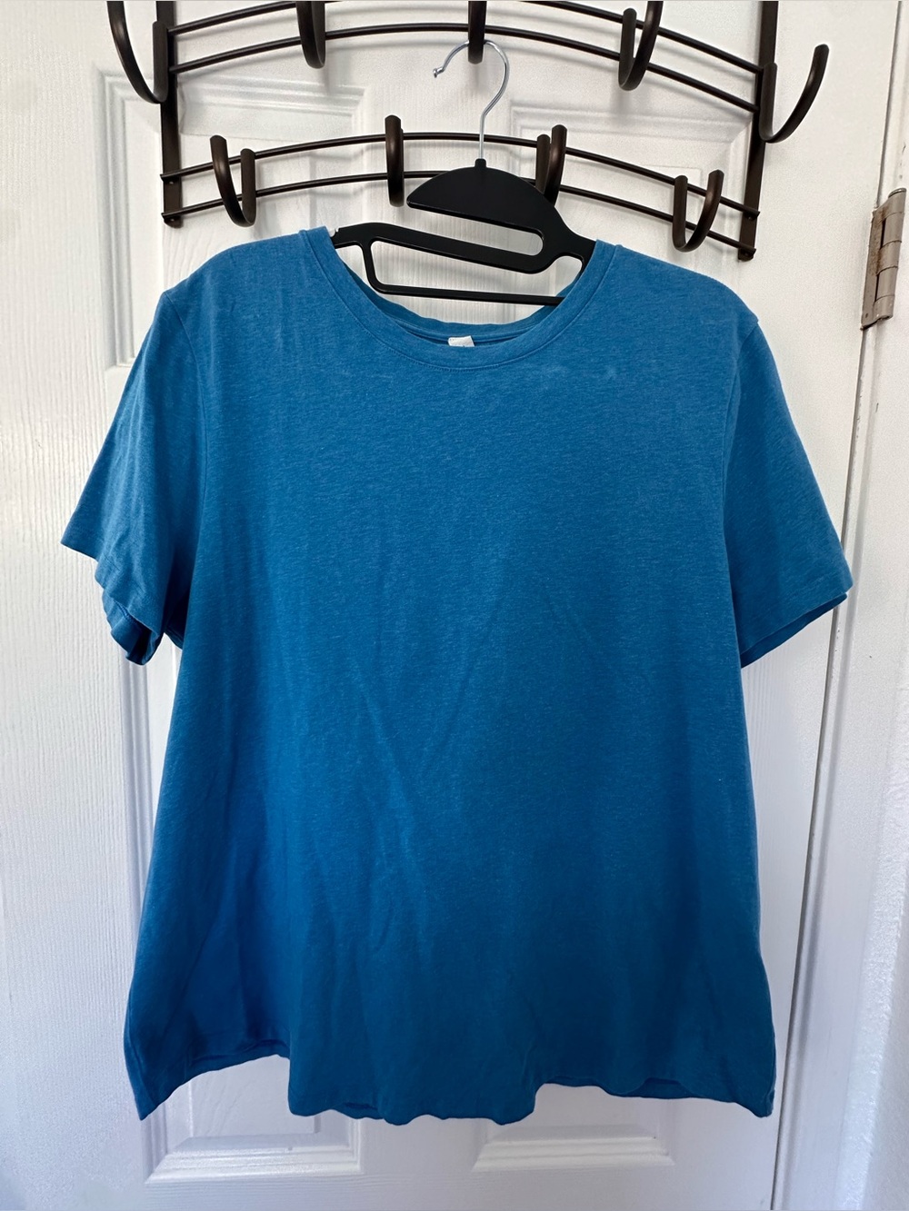 Lululemon  Crewneck T‑Shirt - Blue- 12- marks within fabric on front, not stain